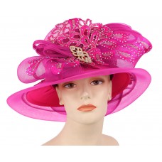 Mujer&apos;s Church Hat  Derby hat  Fuchsia  H881  eb-29092934